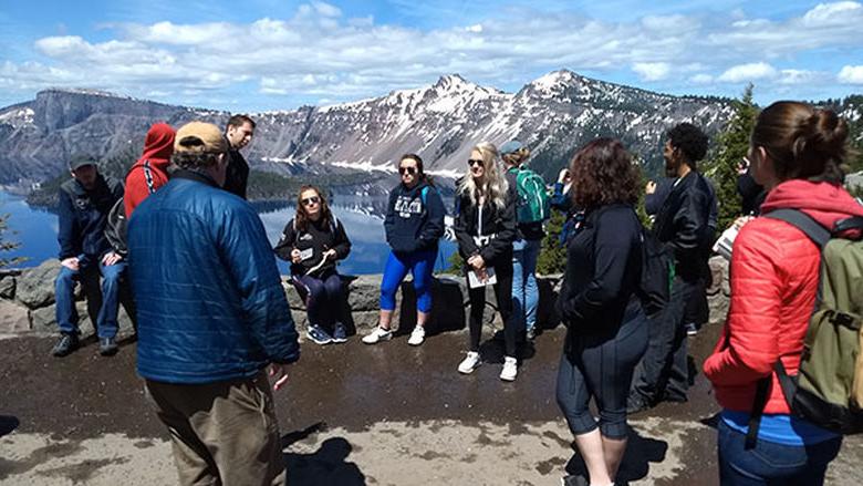 Penn State undergraduate students traveled to Crater Lake as part of a three-semester research experience