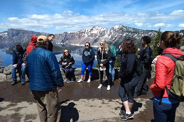 Penn State undergraduate students traveled to Crater Lake as part of a three-semester research experience